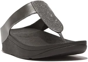 FitFlop Women's FINO Glitterdust Metallic Toe Post Flip Flop Sandal