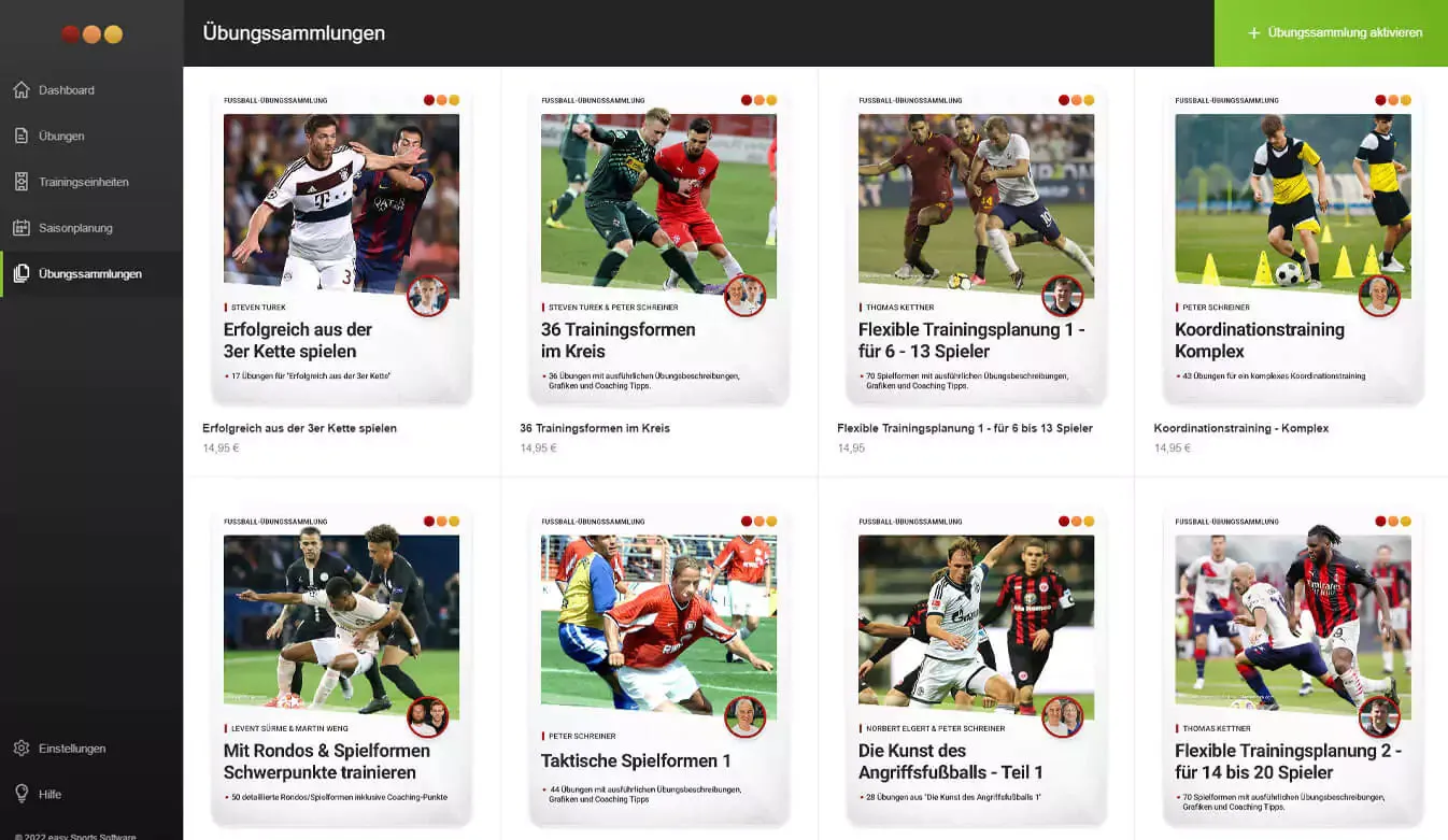 Flexible Trainingsplanung 4 - Positionsspiele für 14 bis 20 Spieler