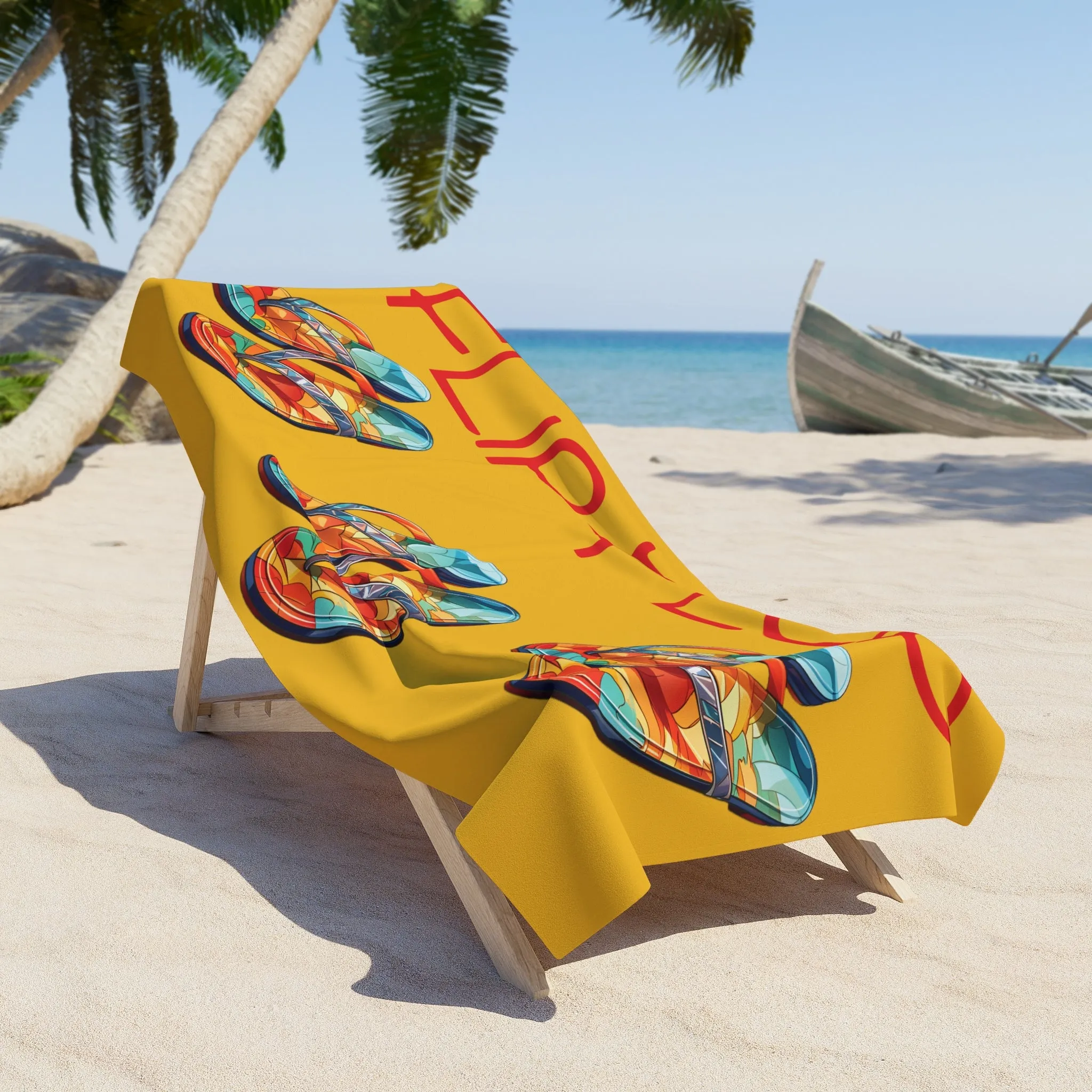 Flip Flop Beach Towel