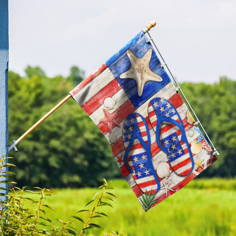 Flip Flop Summer Beach US Flag MLN1592F