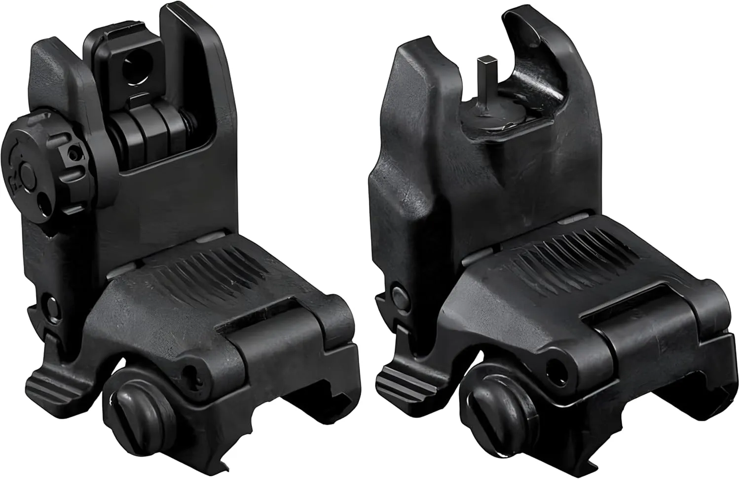 Flip Up Sight Backup Front & Rear Sight Set Rapid Transition Backup Sight Set for Picatinny Weaver Rail Mount