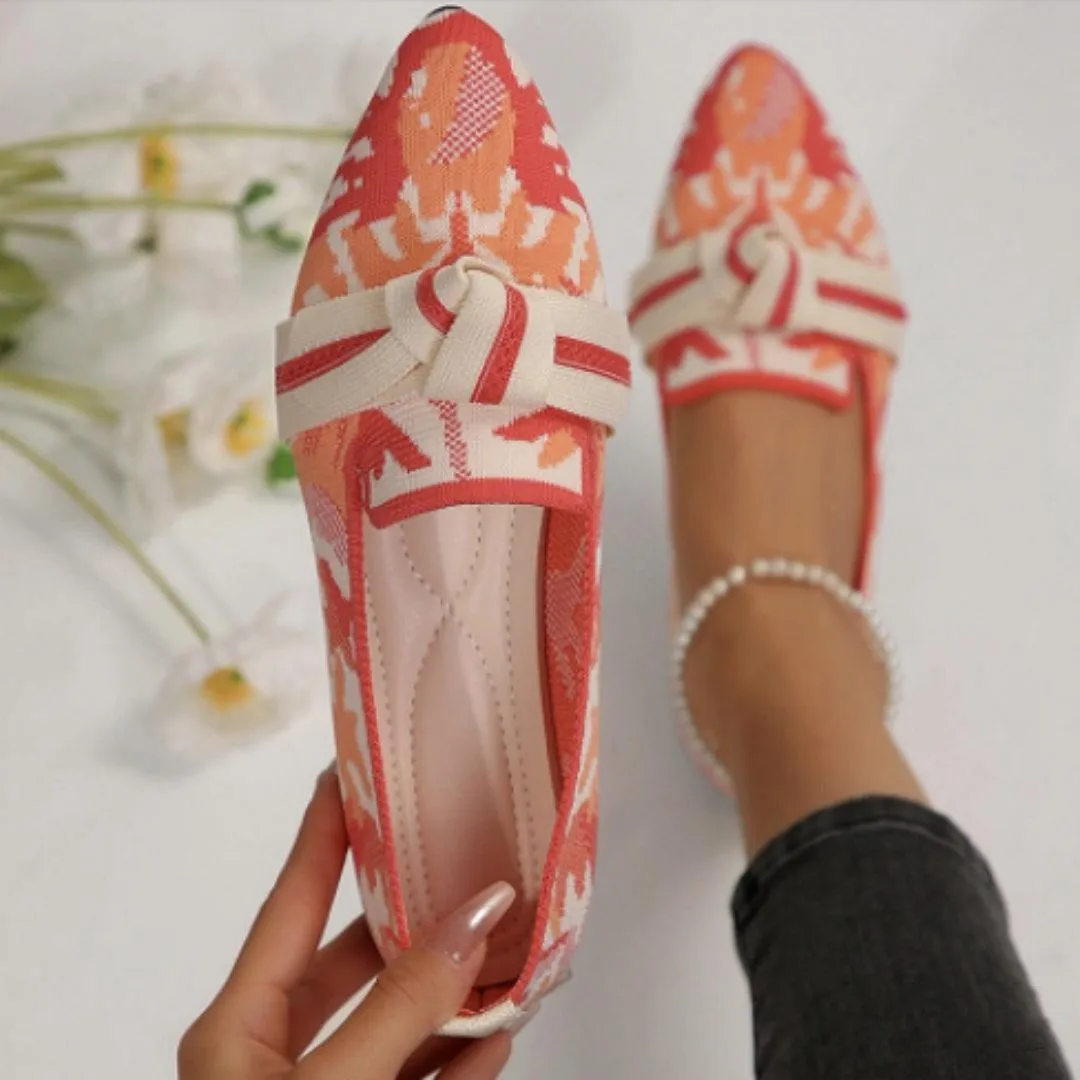 Flyknit Pointed Plus Size Flat Bottom Pumps