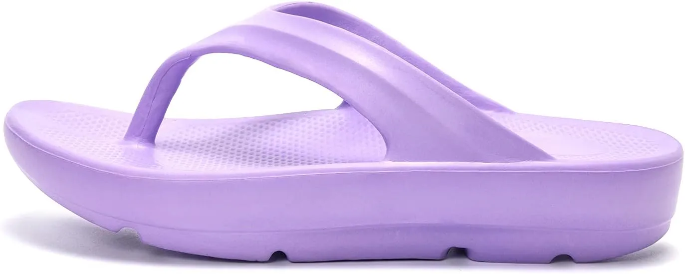 FUNKYMONKEY Women's Thong Flip Flop Ultra Soft Arch Support Sandals
