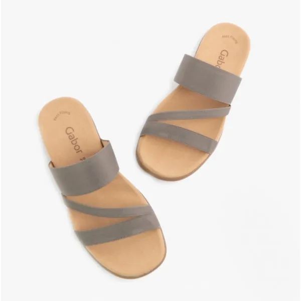 Gabor TOMCAT Womens Mule Sandals Smoke