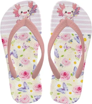 Girls Flip Flops Kids Sandals Summer Beach Flip Flops Indoor Outdoor Slippers Comfort Travel Shower Shoes