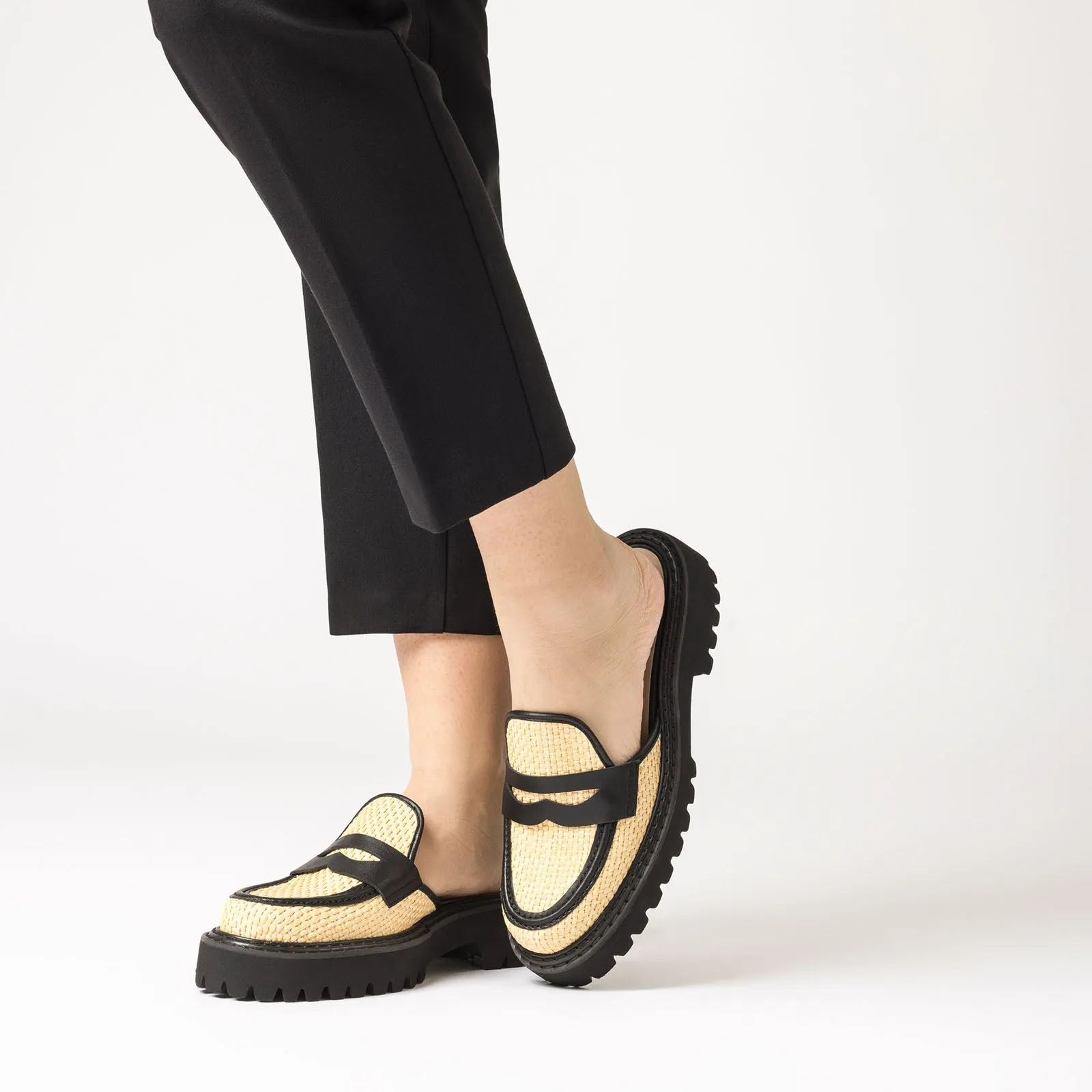 Gold Penny Mule