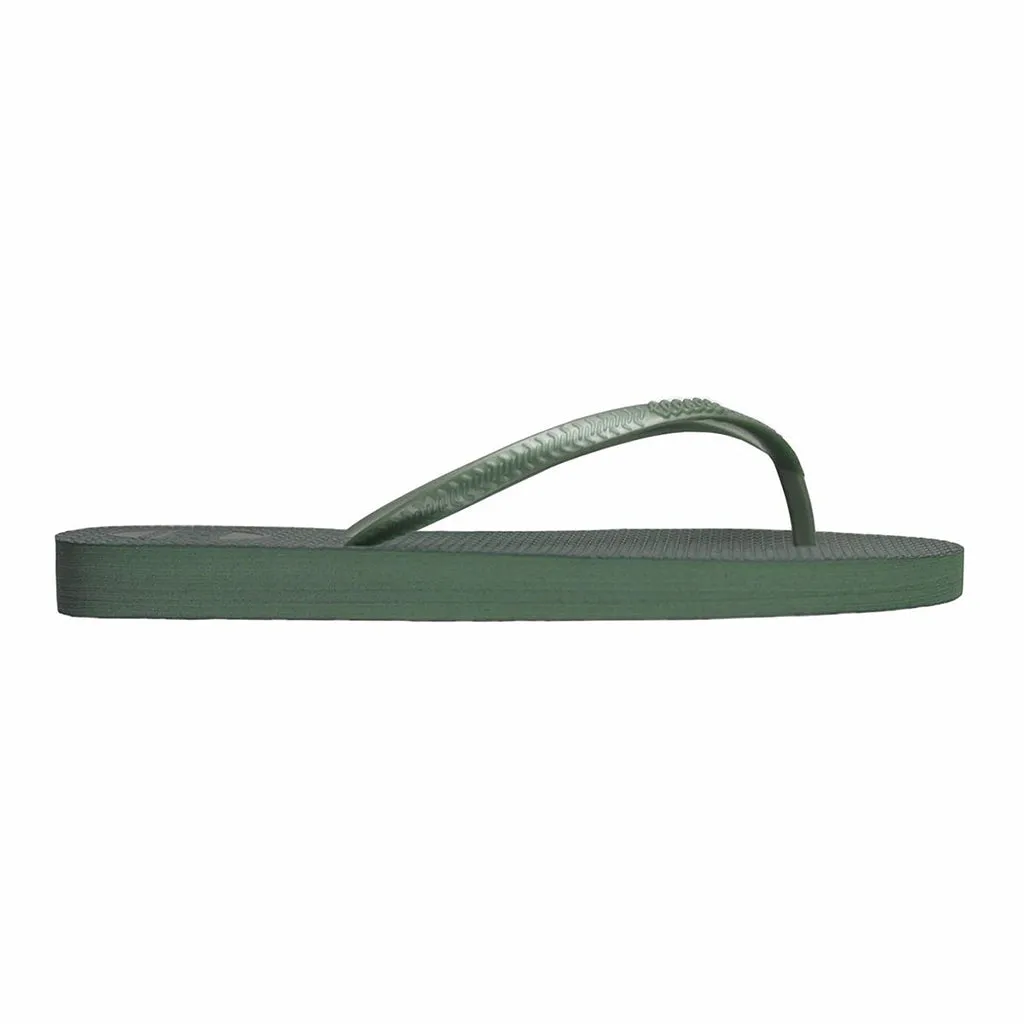 Green Flip Flop with Green Strap Slim Fit