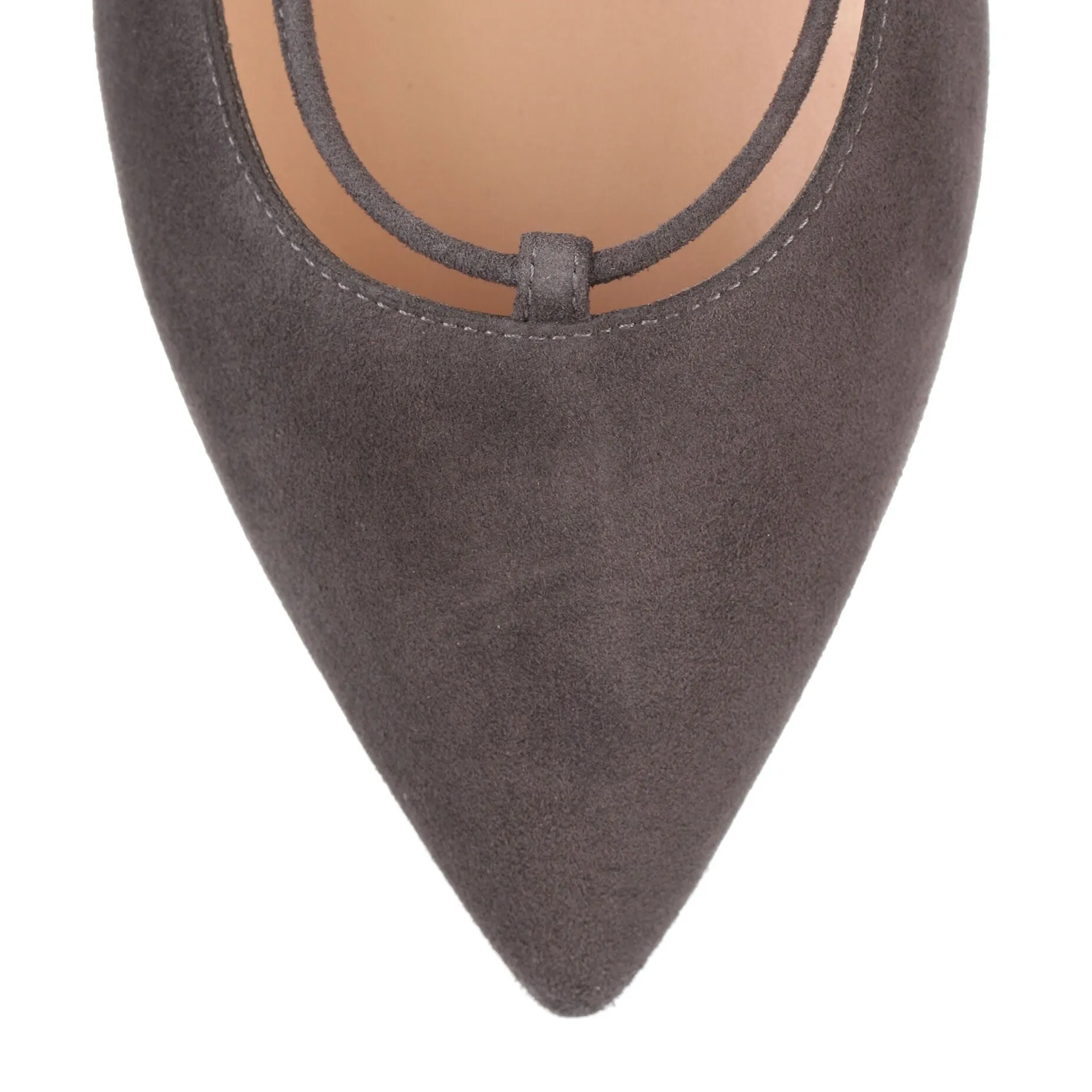 Grey suede lace up Femi' Flat