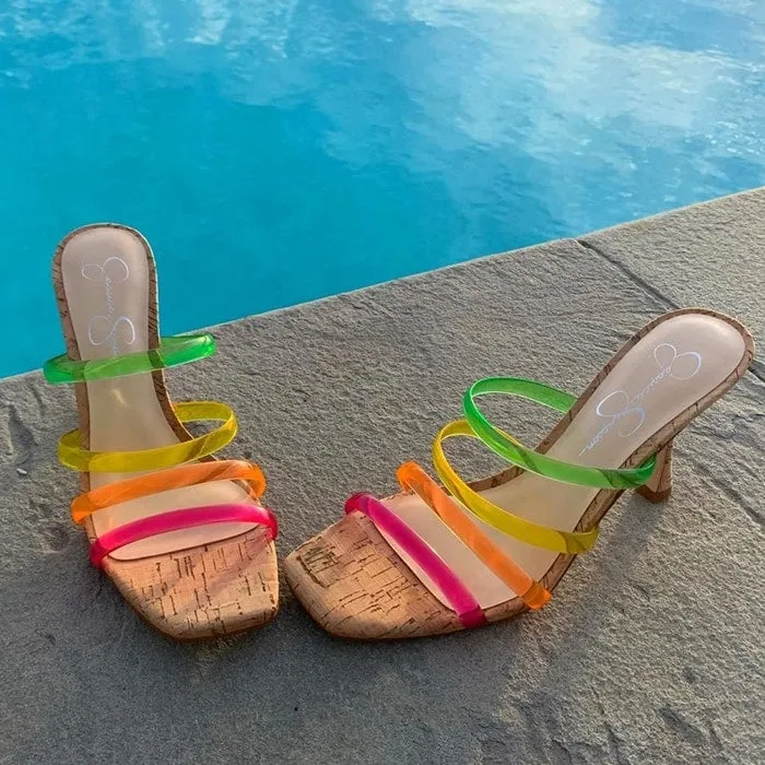 High-demand Sandal Straps Toe Sandals Open Jessica Mule Winter sale Simpson PINK Slide Oniela COMBO
