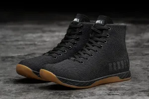 HIGH-TOP BLACK GUM TRAINER (WOMEN'S)