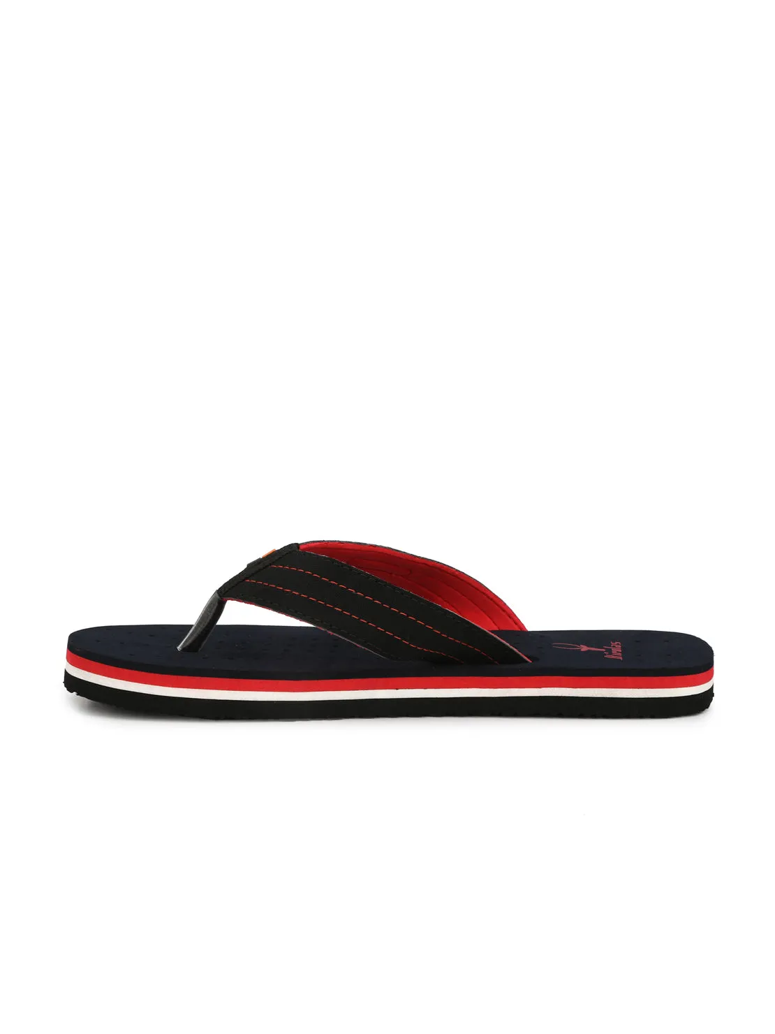 Hirolas® Men's Blue Perforated Anti-sweat Flip-Flops (HROFF01BUR)