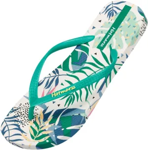 Hotmarzz Women's Flip Flops Bohemia Floral Print Sandals Beach Slippers