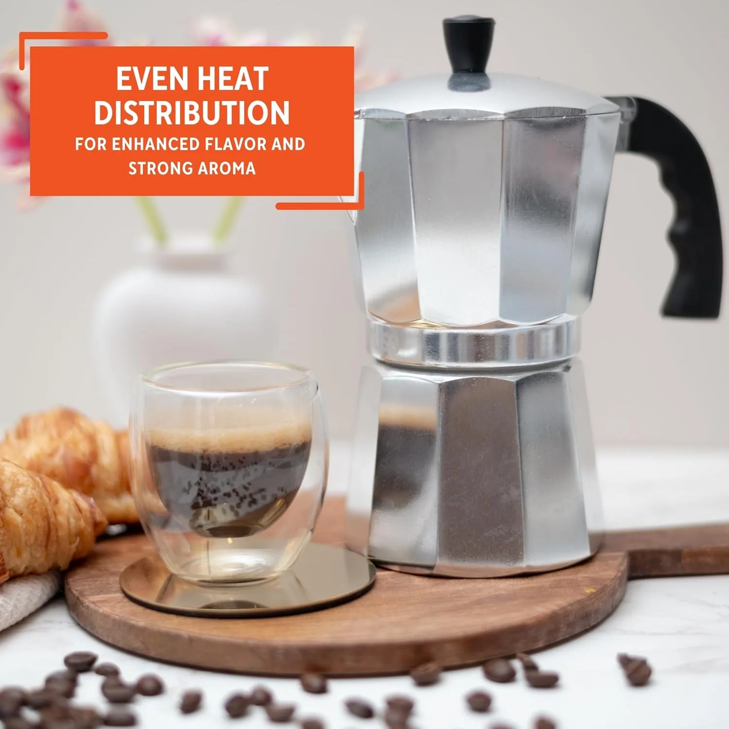 IMUSA 12cup Cast Aluminum Stovetop Coffeemaker