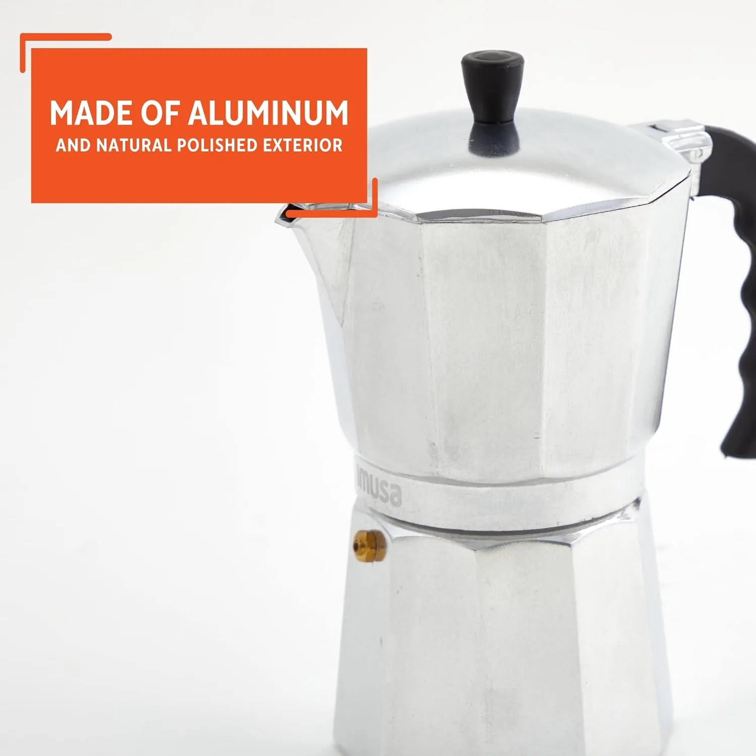 IMUSA 12cup Cast Aluminum Stovetop Coffeemaker