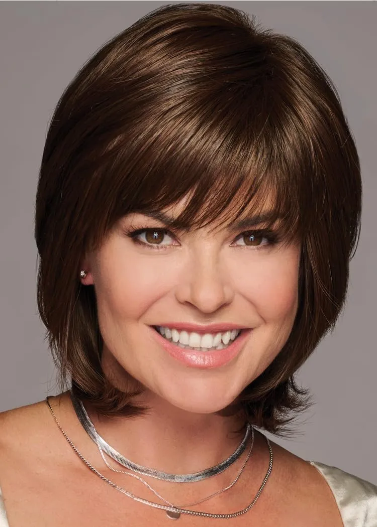 InvigorationMid-Length Bob Ready-To-Wear Wig by Hairuwear, Average Cap - Brown Grey