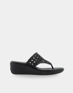 Ivie Black Raffia