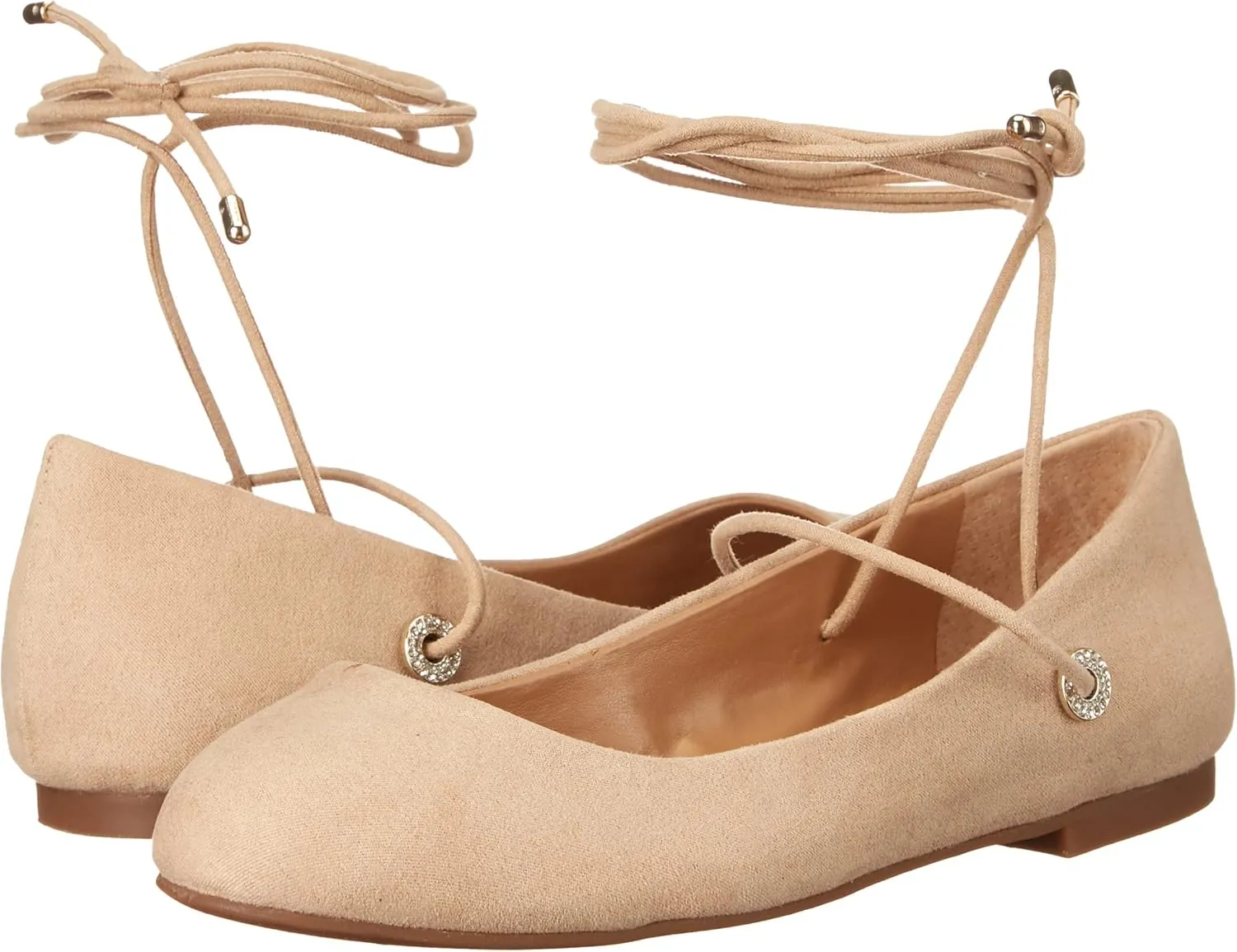 Jessica Simpson Women's Bingley Lace Up Flat Ballet
