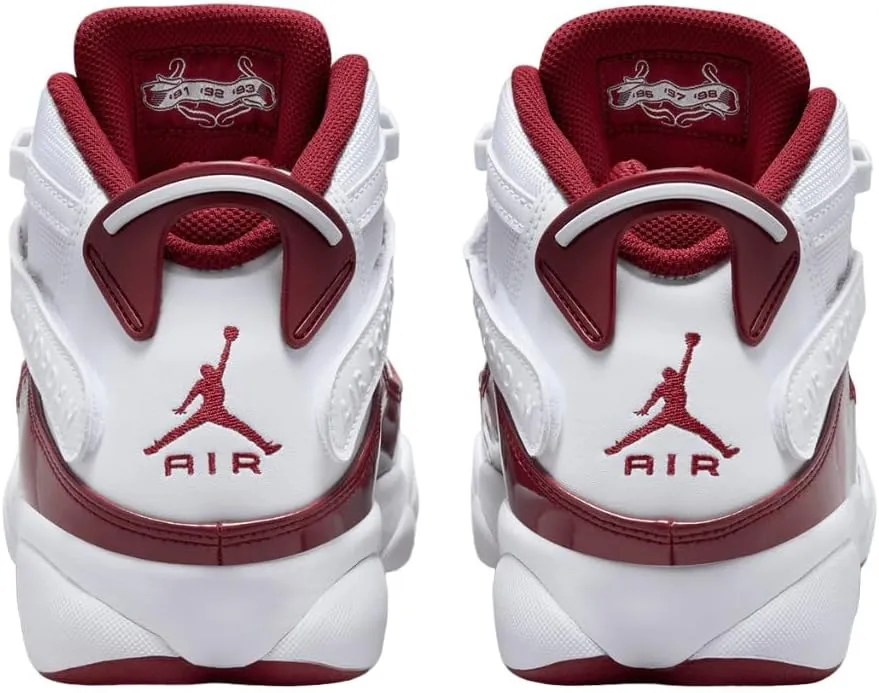 Jordan Mens 6 Rings White/Team Red