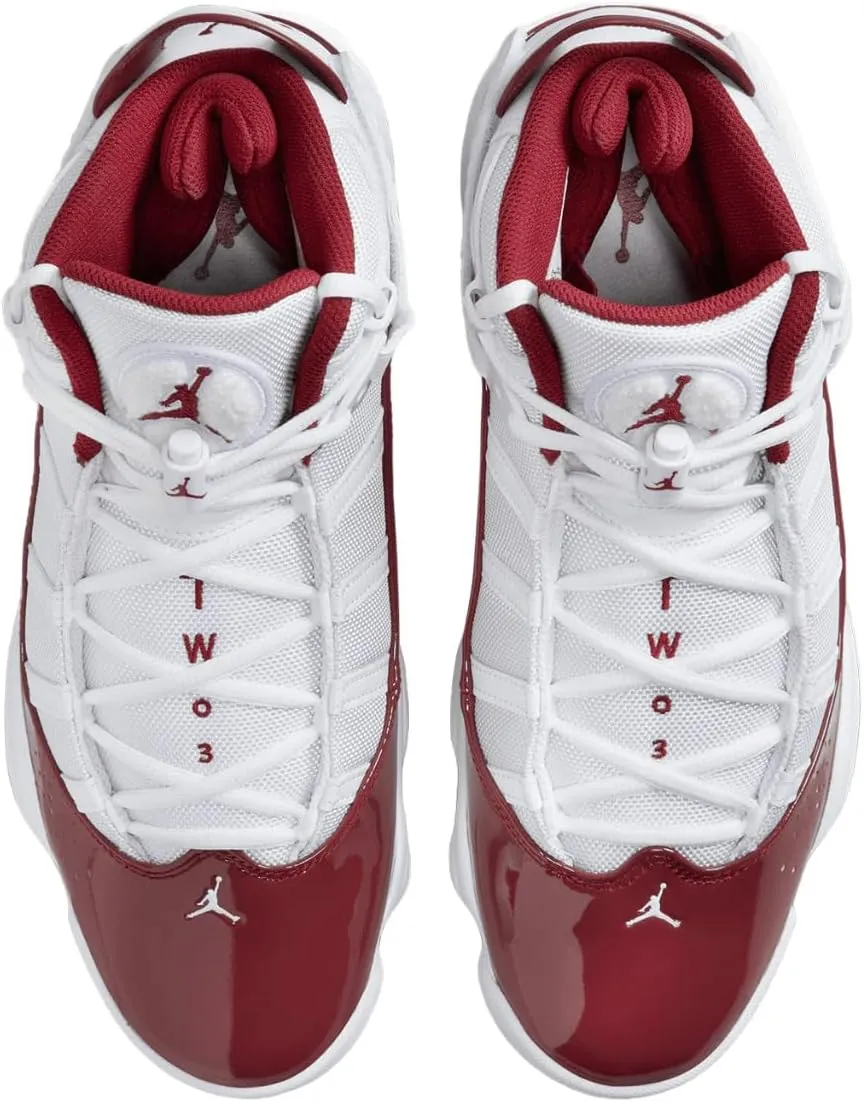 Jordan Mens 6 Rings White/Team Red