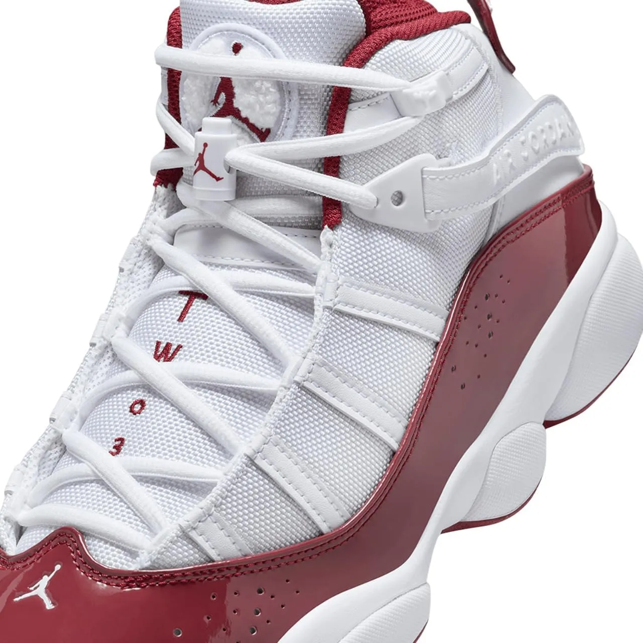 Jordan Mens 6 Rings White/Team Red
