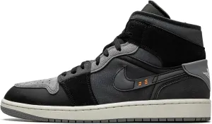 Jordan Mens Air 1 Mid SE Craft DM9652 001 Inside Out - Black - Size 8