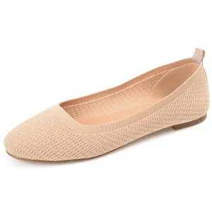 Journee Collection Women's Maryann Ballet Flat, Nude, 10