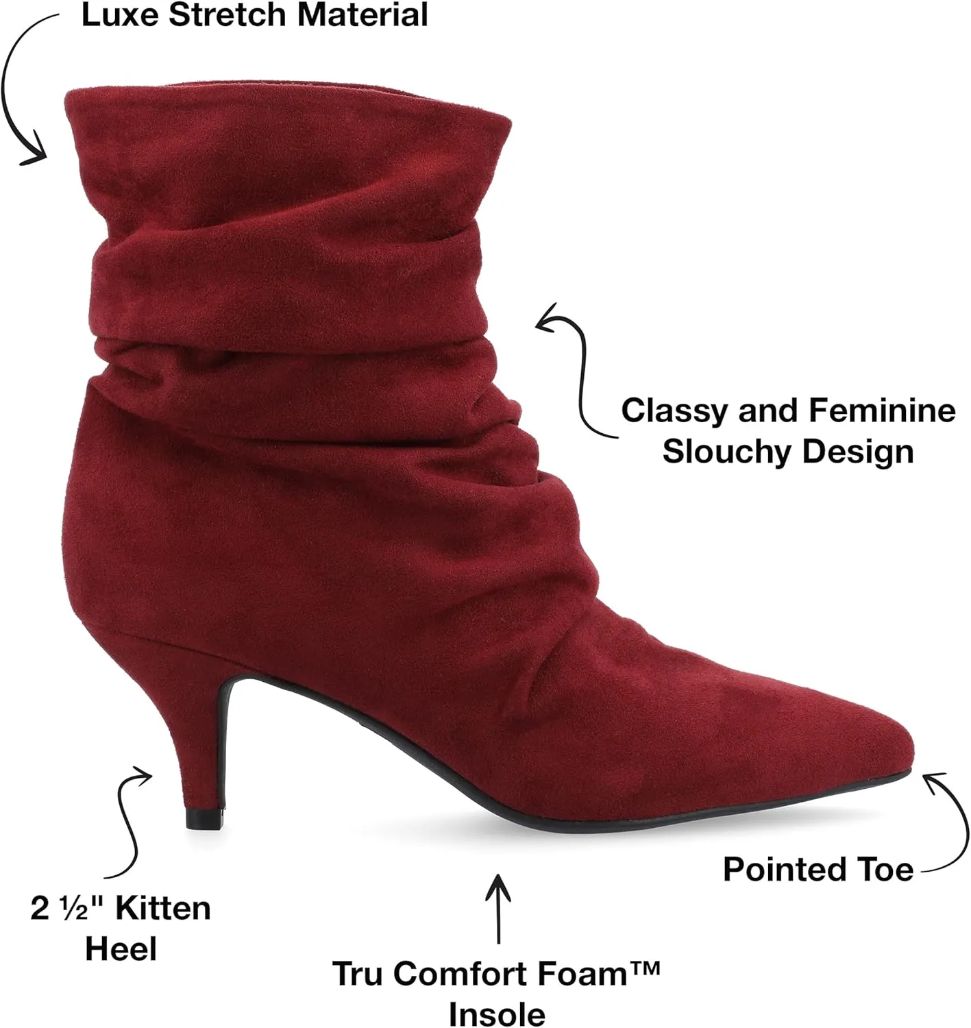 Journee Women's Comfort Foam Jo Booties