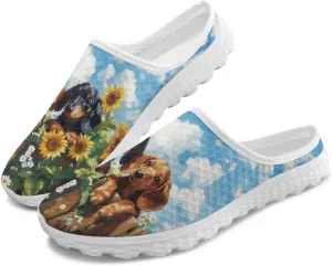JoyLamoria Animal Pattern House Womens Shoes Mule Flower Lightweight Clog Fashion Comfortable Walking Backless Sport Sneakers