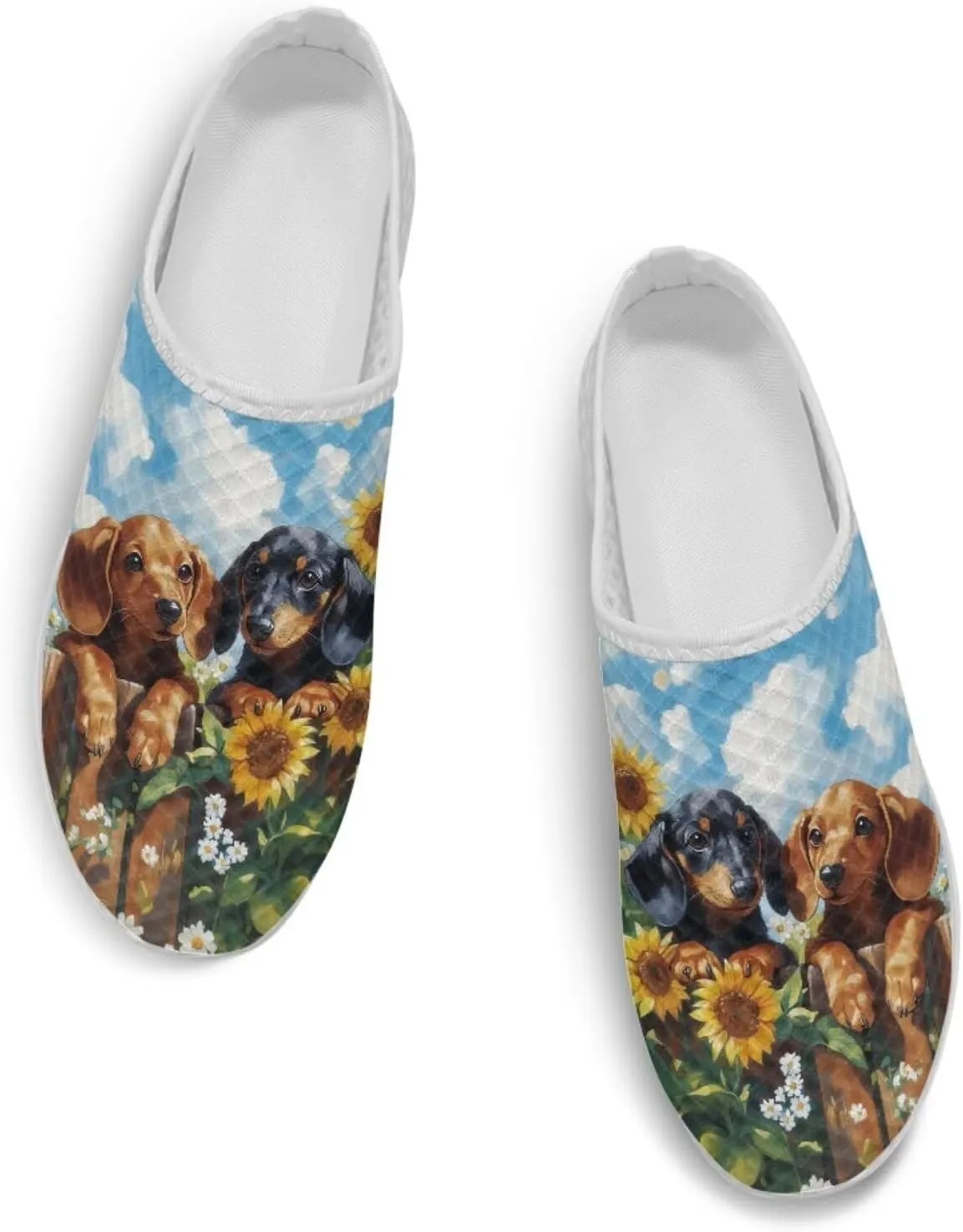 JoyLamoria Animal Pattern House Womens Shoes Mule Flower Lightweight Clog Fashion Comfortable Walking Backless Sport Sneakers