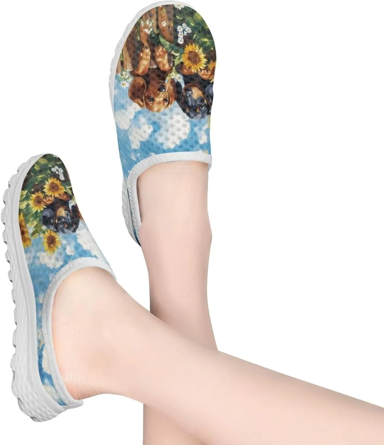 JoyLamoria Animal Pattern House Womens Shoes Mule Flower Lightweight Clog Fashion Comfortable Walking Backless Sport Sneakers