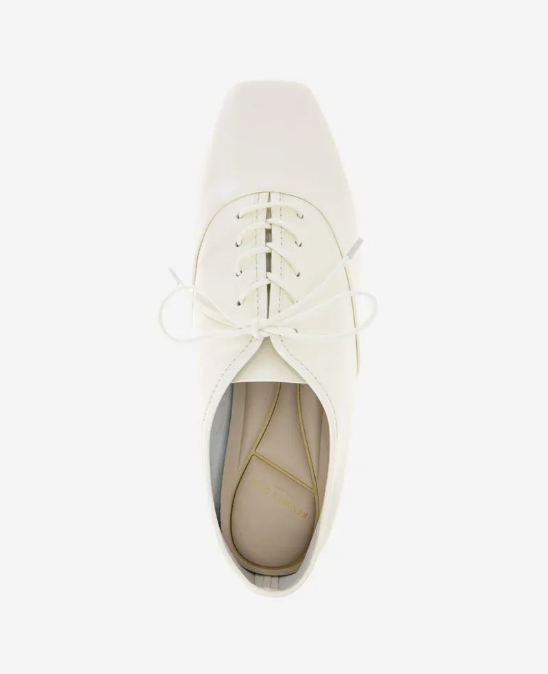 Justice Box Toe Lace Up Flat