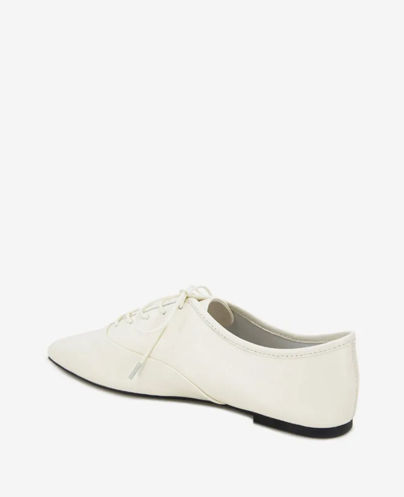 Justice Box Toe Lace Up Flat