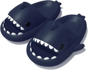 Kapley Sharklas, Shark Slides, Sandals, Shoes - Cartoon Design Non-Slip EVA Thickened Sole, Lightweight Unisex Beach Sandals