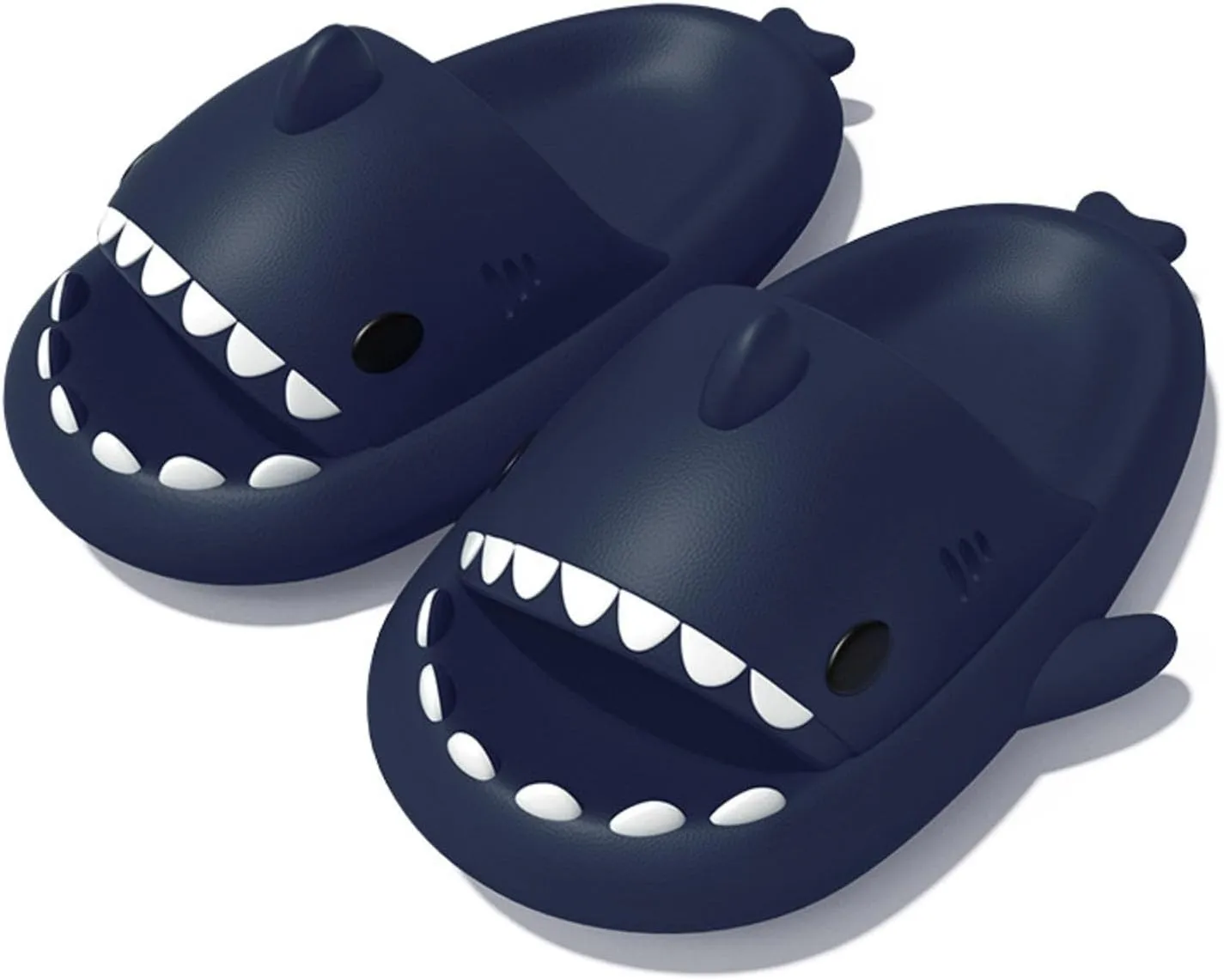 Kapley Sharklas, Shark Slides, Sandals, Shoes - Cartoon Design Non-Slip EVA Thickened Sole, Lightweight Unisex Beach Sandals