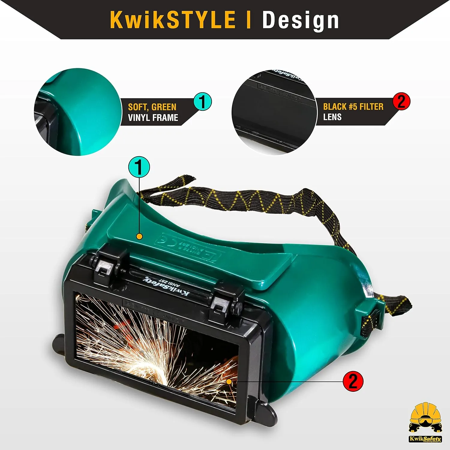 KwikSafety - Charlotte, NC - EAGLE EYES, HAMMERHEAD, OWL Welding Goggles [ANTI-FOGGING ANTI-SCRATCH] ANSI Tested OSHA