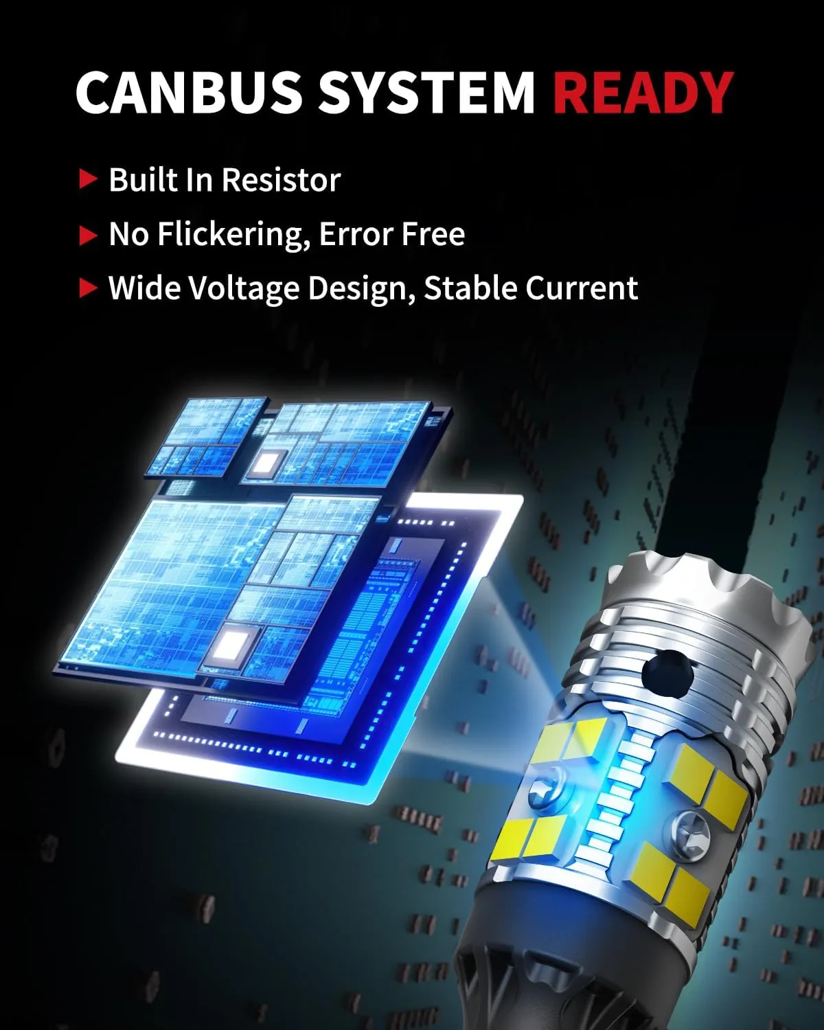 LASFIT 921 LED Bulb Reverse Lights 912 T15 Back Up Light CANBUS Error Free W16W 906 Reversing Bulb 904 916 6000K Xenon White New Upgrade Design(Pack of 2)