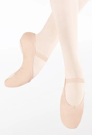 Leather Split-Sole Ballet Shoe