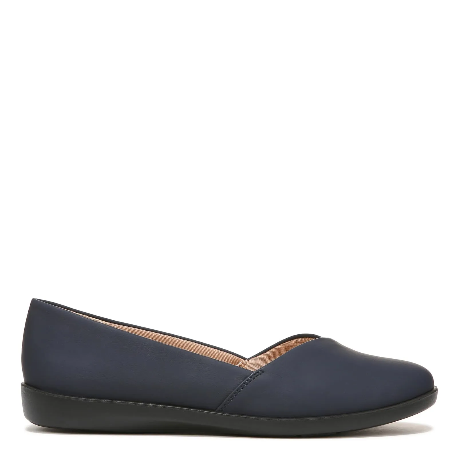 LifeStride Womens Notorious Ballet Flat, Navy, 7 US