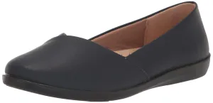 LifeStride Womens Notorious Ballet Flat, Navy, 9 Wide US
