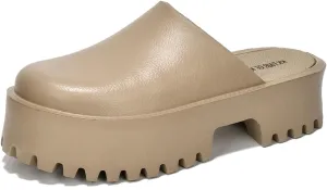 Lightweight Mule Clog Platform Sandals for Women - Comfortable, Non-Slip, Waterproof with Chunky Heels and Lug Sole - Fashionable Women's Sandals with Memory Foam Insole