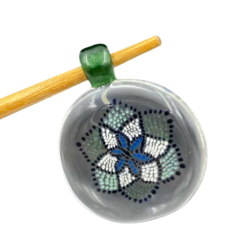 Livin_Glass - Geometric Dot Pendant