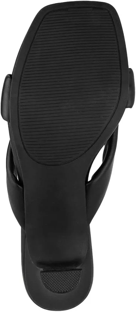 LONDON FOG Womens Louelle Dress Sandal Womens comfort Heeled Sandals