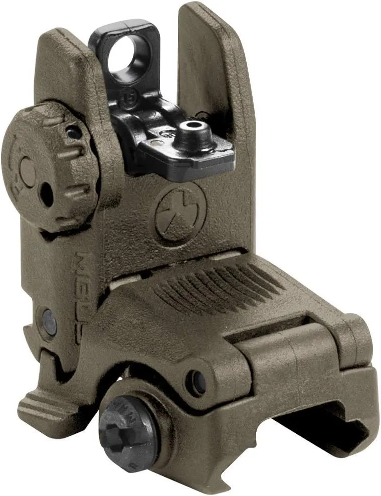 Magpul MBUS Flip-Up Backup Sights, Black, Rear Sight