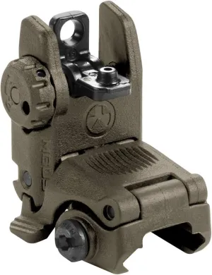Magpul MBUS Flip-Up Backup Sights, Black, Rear Sight