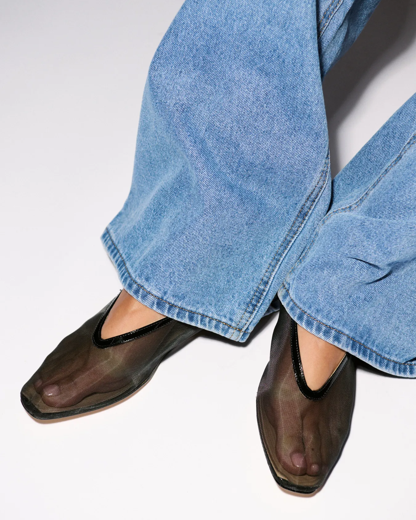 Maison Slipper - Black Mesh