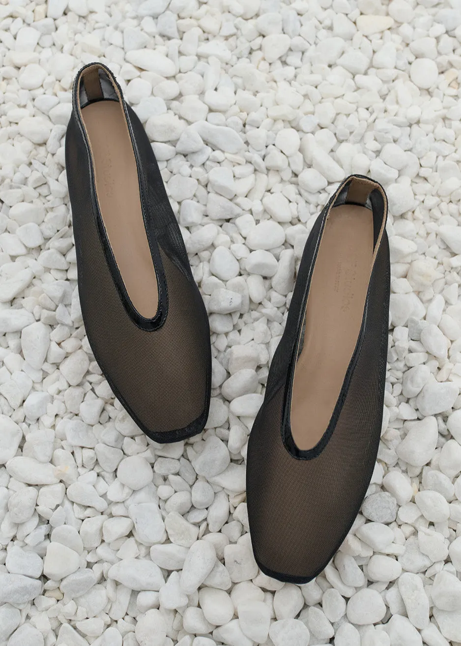 Maison Slipper - Black Mesh