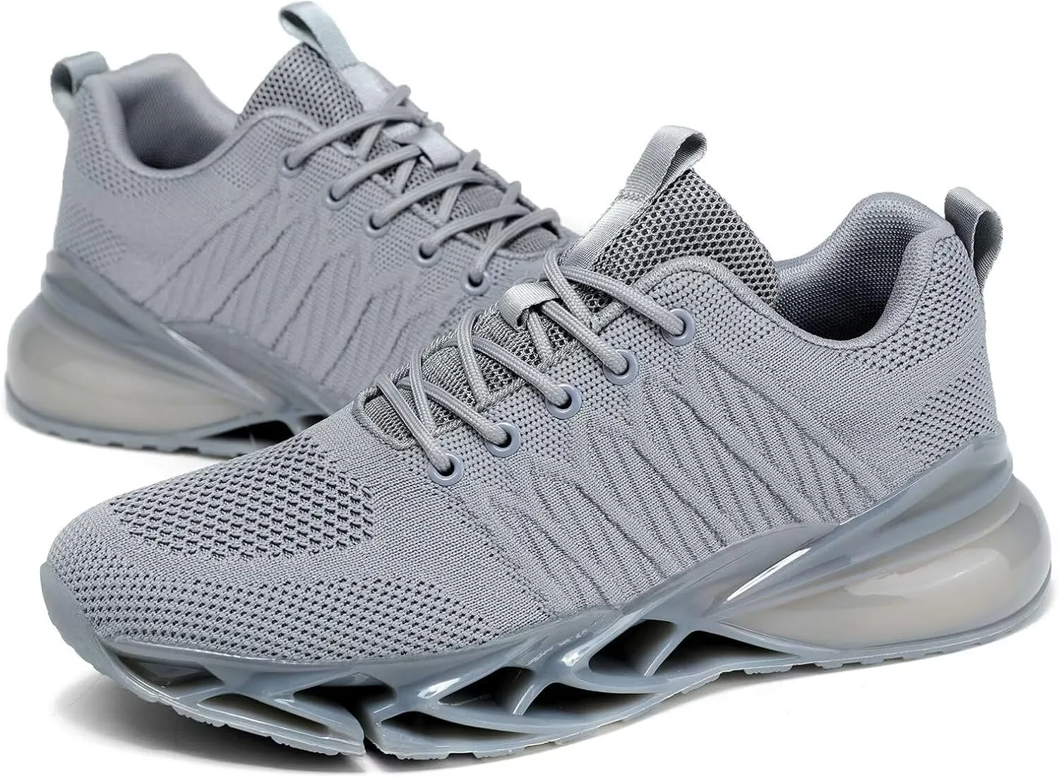 Mens Air Cushion Fashion Sneakers Breathable Blade Running Walking Shoes Comfortable Non Slip Work Sport Fitness Athletic Tennis Shoes