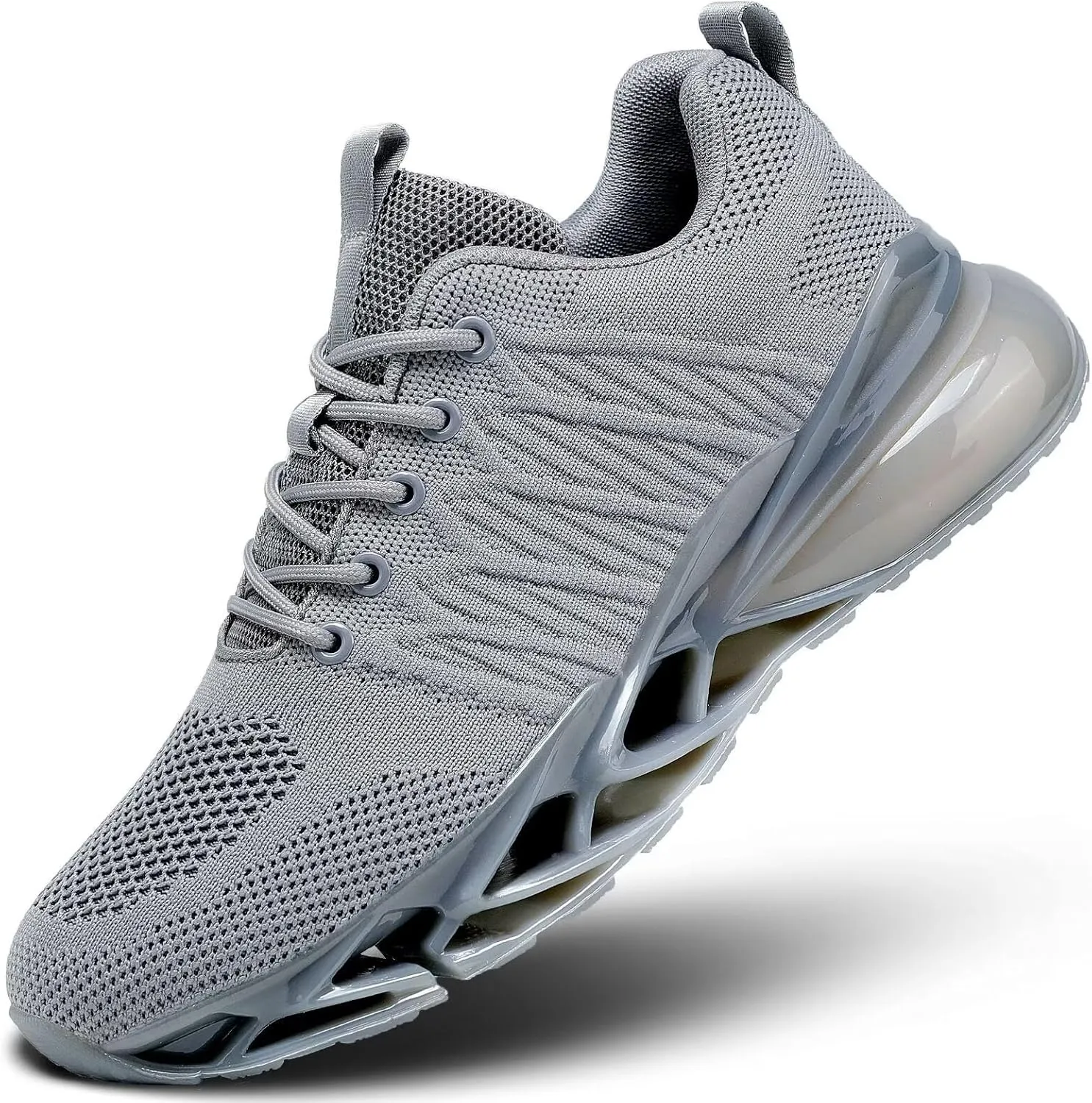 Mens Air Cushion Fashion Sneakers Breathable Blade Running Walking Shoes Comfortable Non Slip Work Sport Fitness Athletic Tennis Shoes