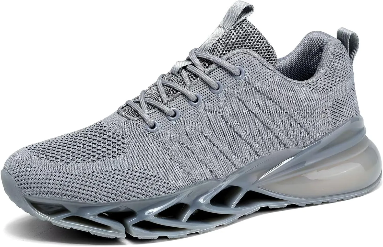 Mens Air Cushion Fashion Sneakers Breathable Blade Running Walking Shoes Comfortable Non Slip Work Sport Fitness Athletic Tennis Shoes