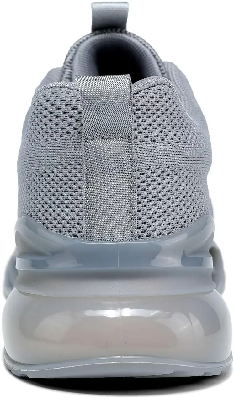 Mens Air Cushion Fashion Sneakers Breathable Blade Running Walking Shoes Comfortable Non Slip Work Sport Fitness Athletic Tennis Shoes